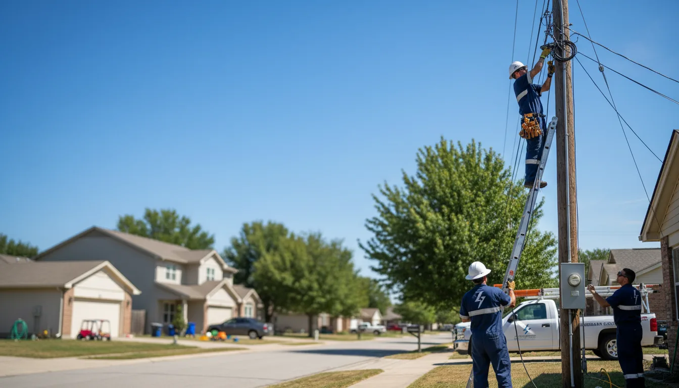 Residential electrician providing installation services in Hampton, FL